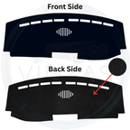 Black custom car dashboard cover
