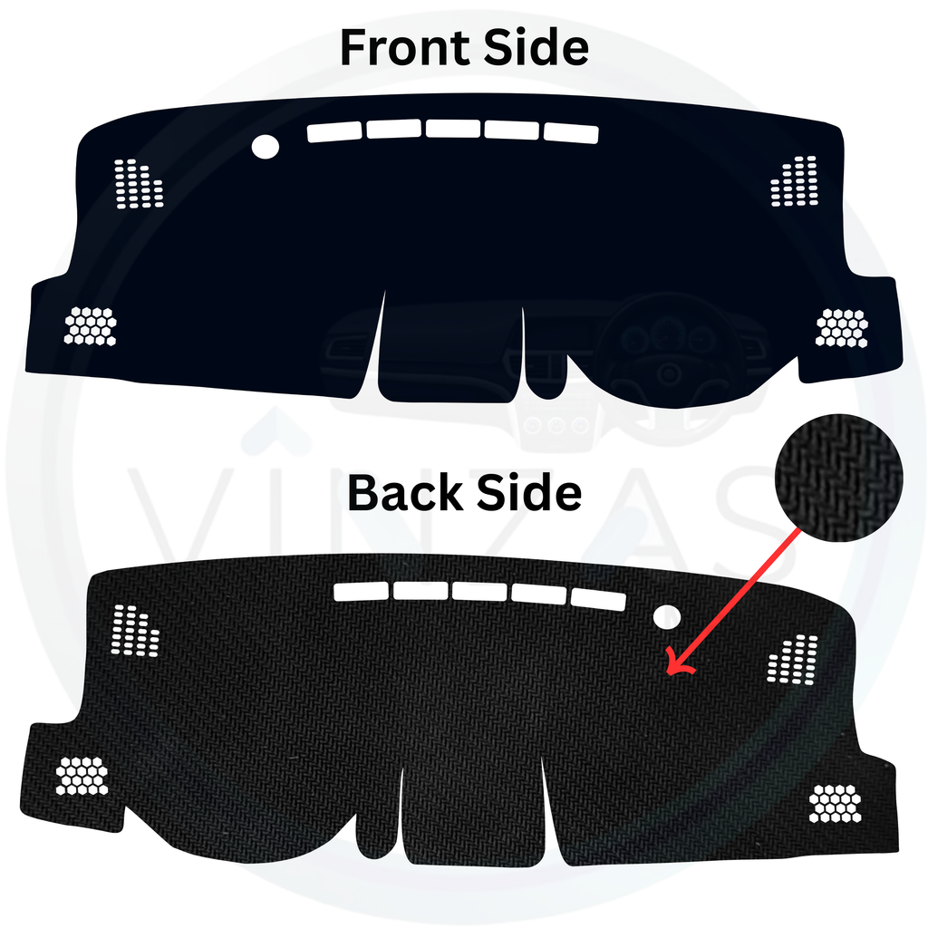 Black custom car dashboard cover
