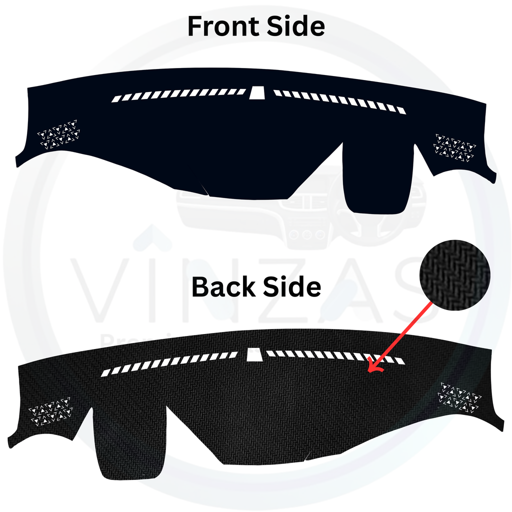 Black custom car dashboard cover
