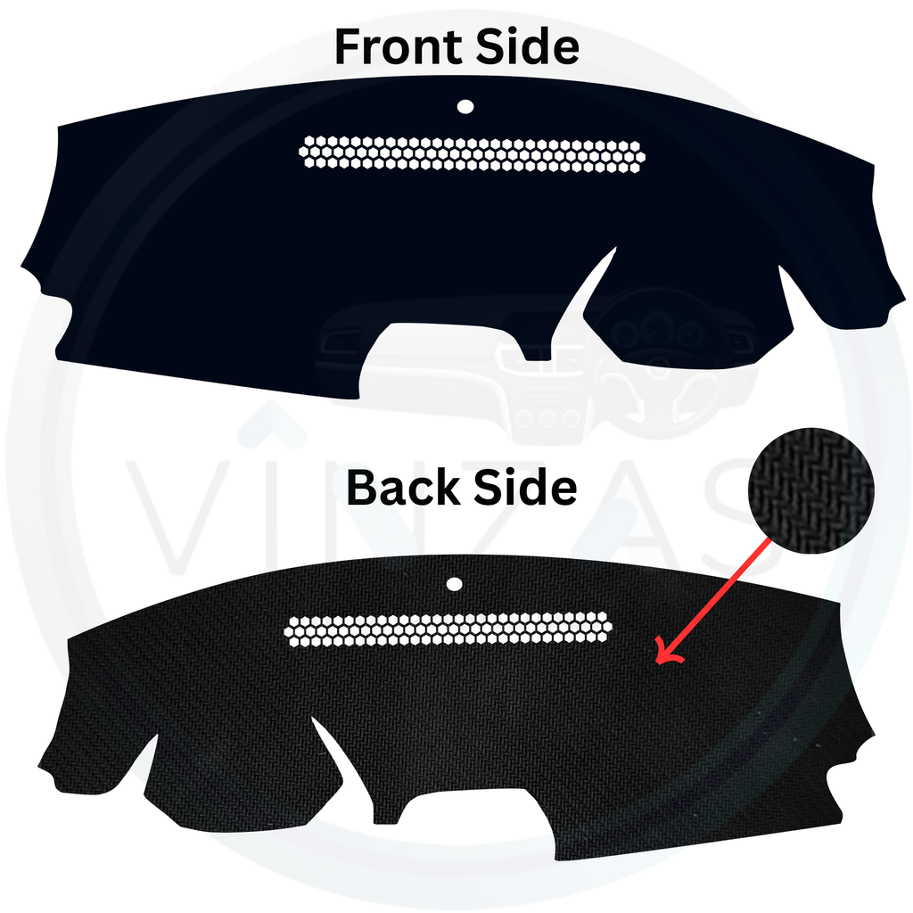 Black custom car dashboard cover
