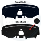 Black custom car dashboard cover
