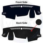Black custom car dashboard cover
