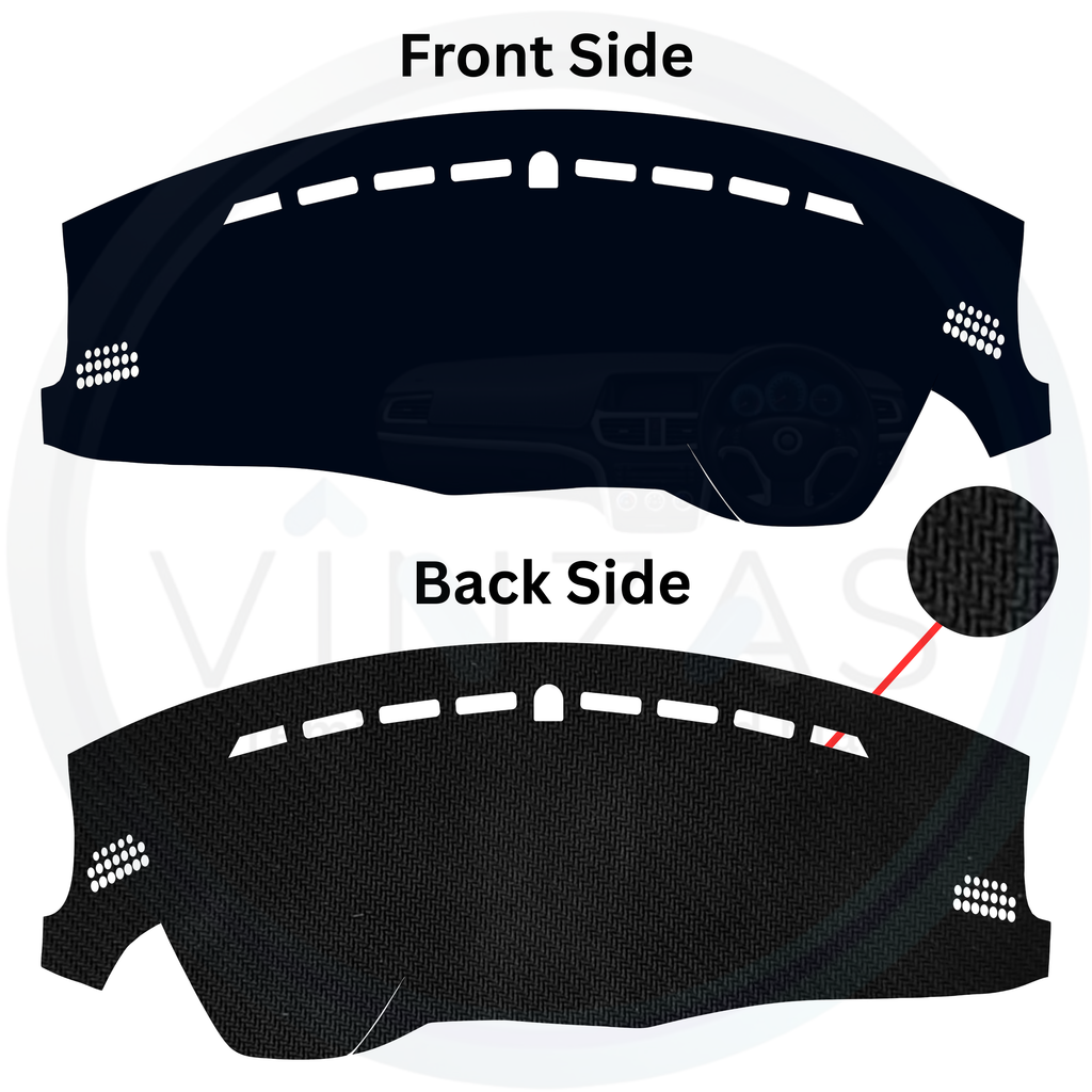 Black custom car dashboard cover
