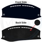 Black custom car dashboard cover
