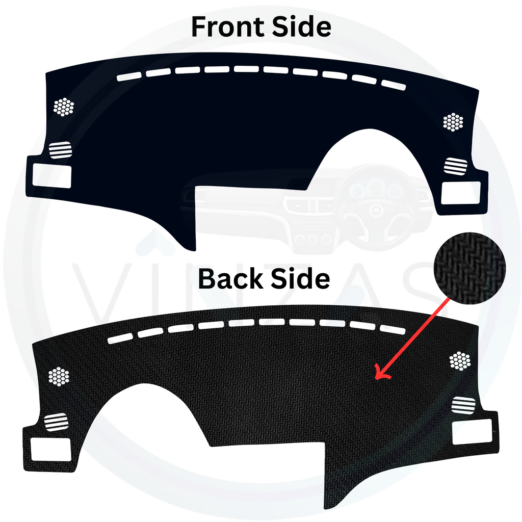 Black custom car dashboard cover
