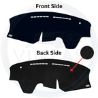 Black custom car dashboard cover
background