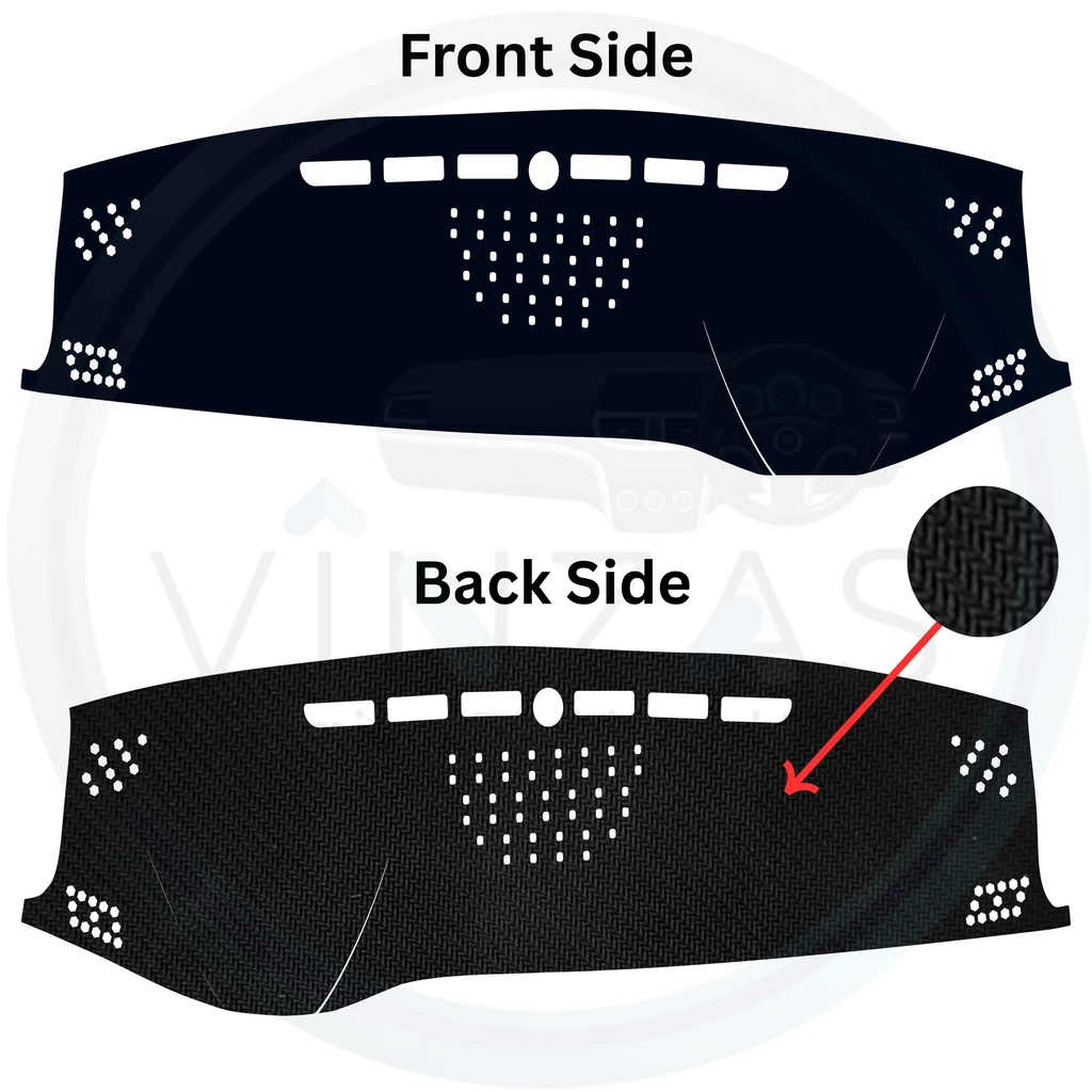 Black custom car dashboard cover
