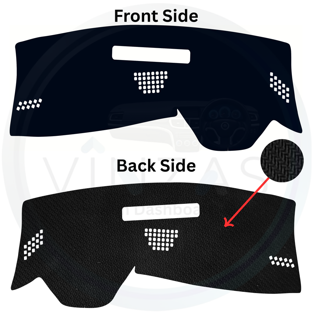 Black custom car dashboard cover
