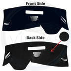 Black custom car dashboard cover
