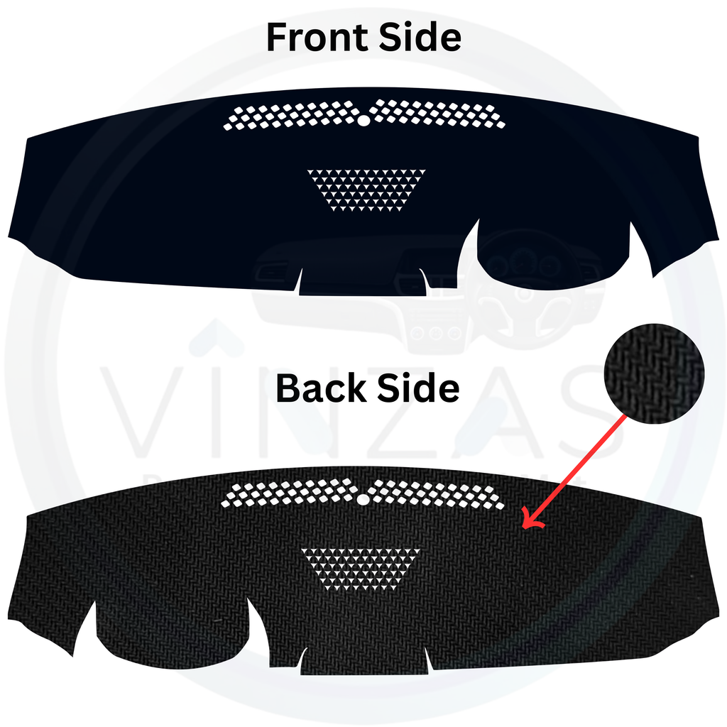 Black custom car dashboard cover
