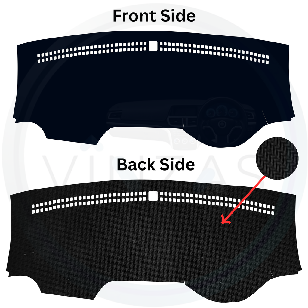 Black custom car dashboard cover
