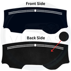 Black custom car dashboard cover
