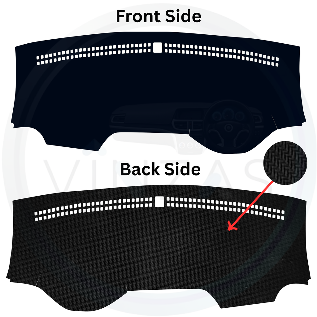 Black custom car dashboard cover
