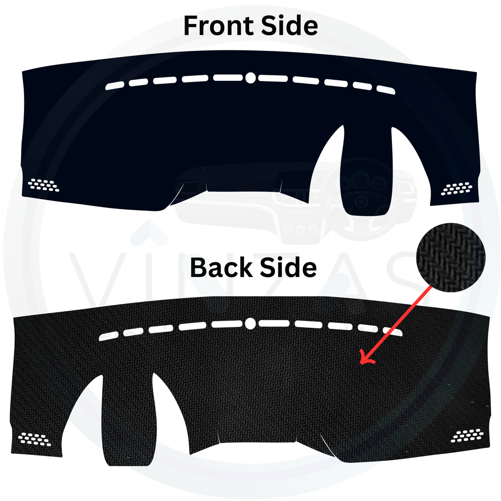 Black custom car dashboard cover
