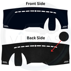 Black custom car dashboard cover

