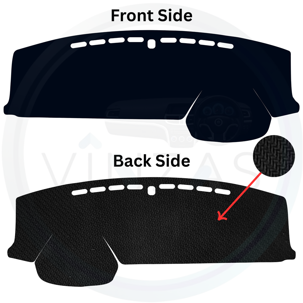 Black custom car dashboard cover
