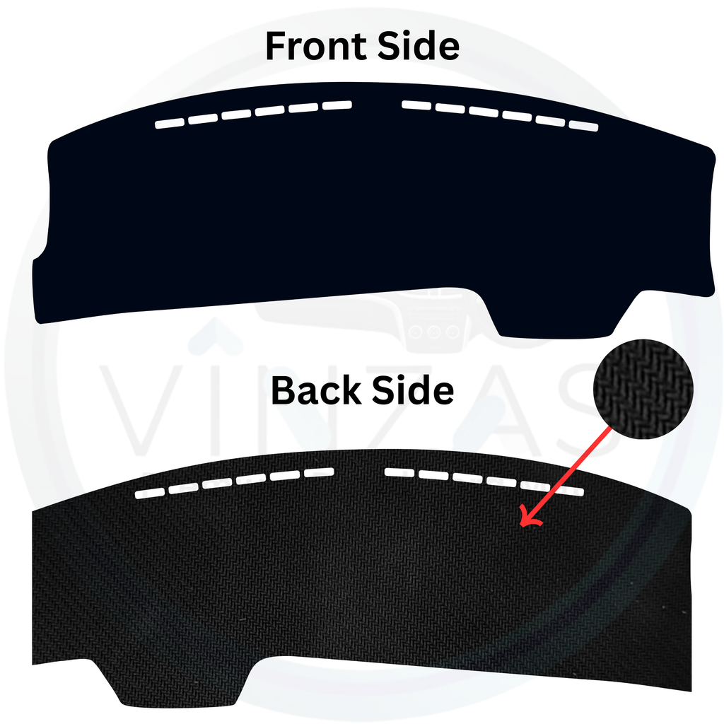 Black custom car dashboard cover
