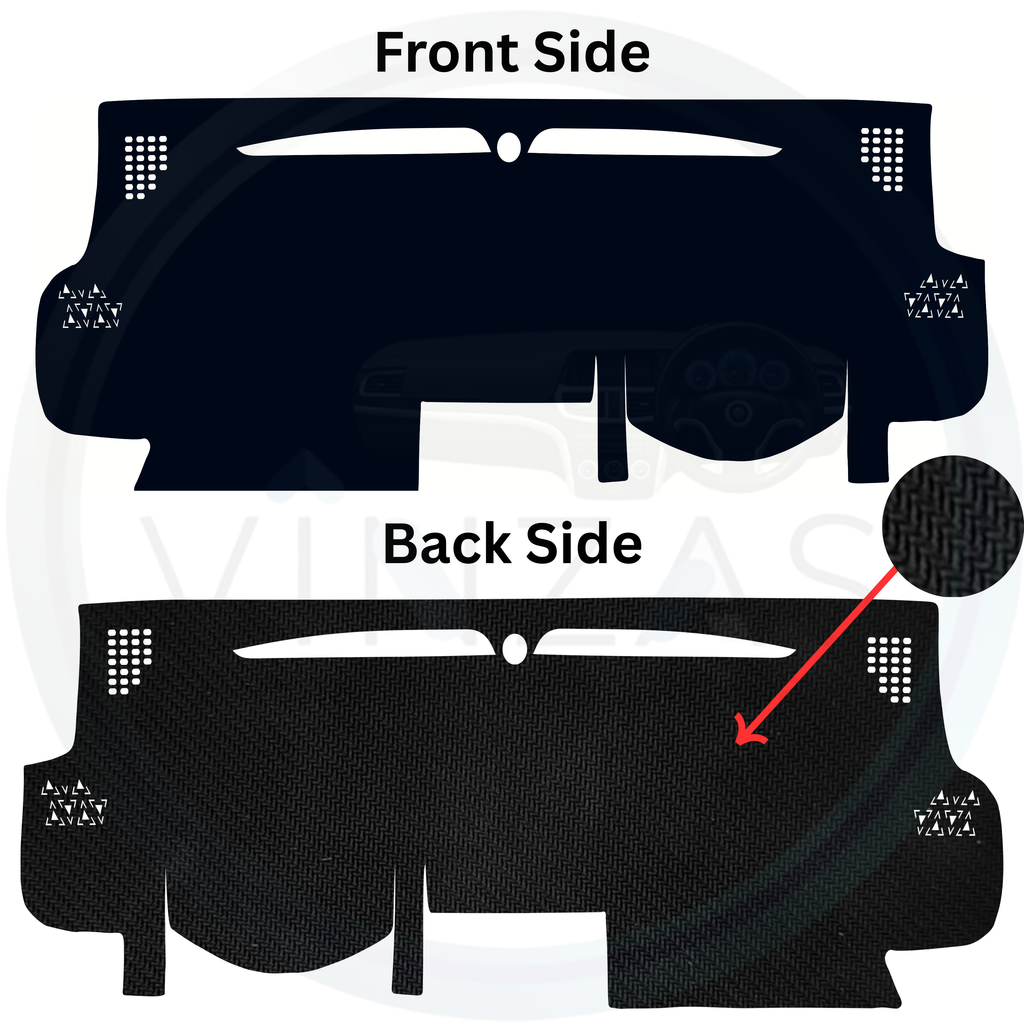 Black custom car dashboard cover
