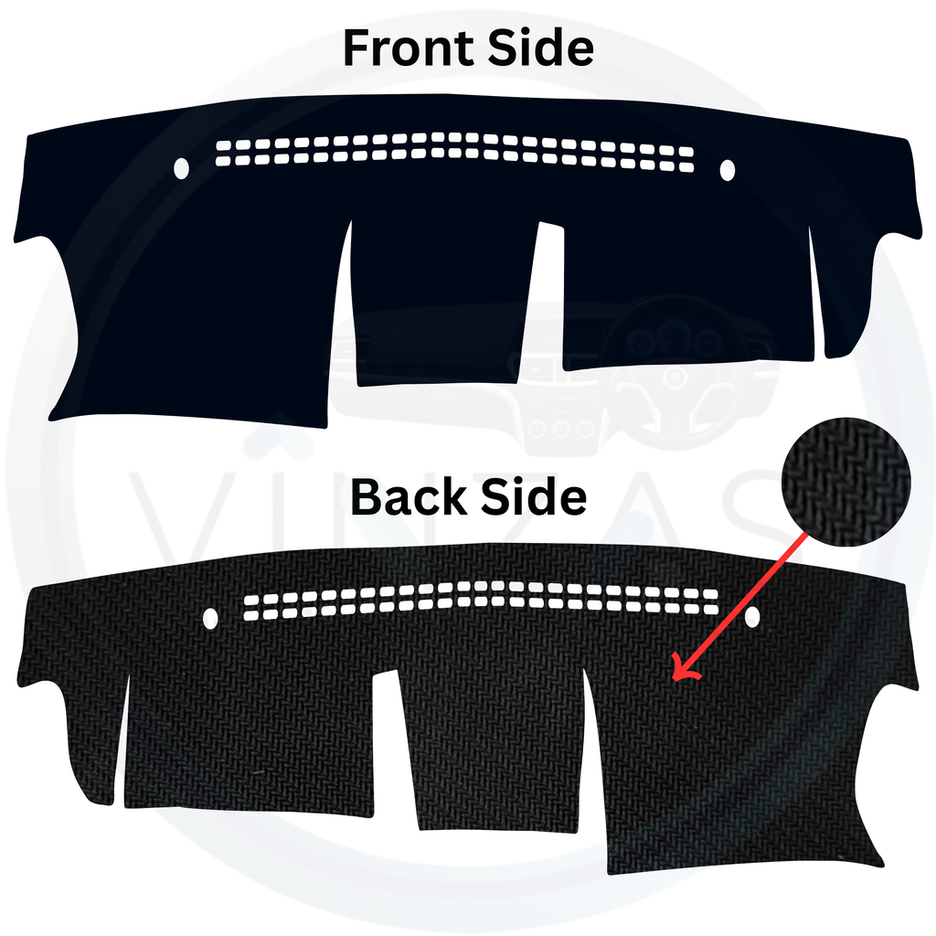 Black custom car dashboard cover

