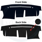 Black custom car dashboard cover
