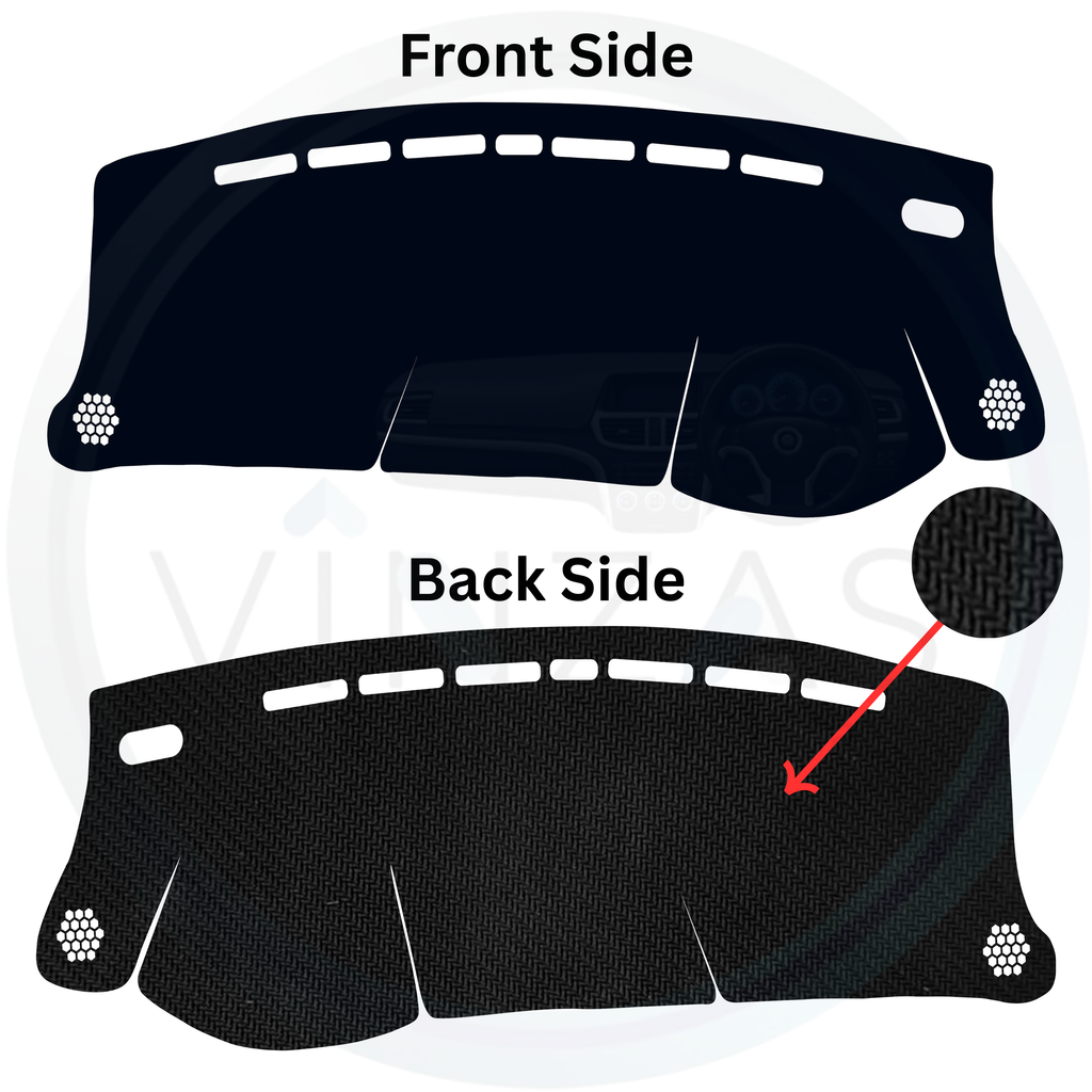 Black custom car dashboard cover
