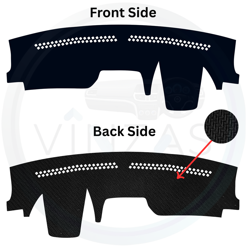 Black custom car dashboard cover
