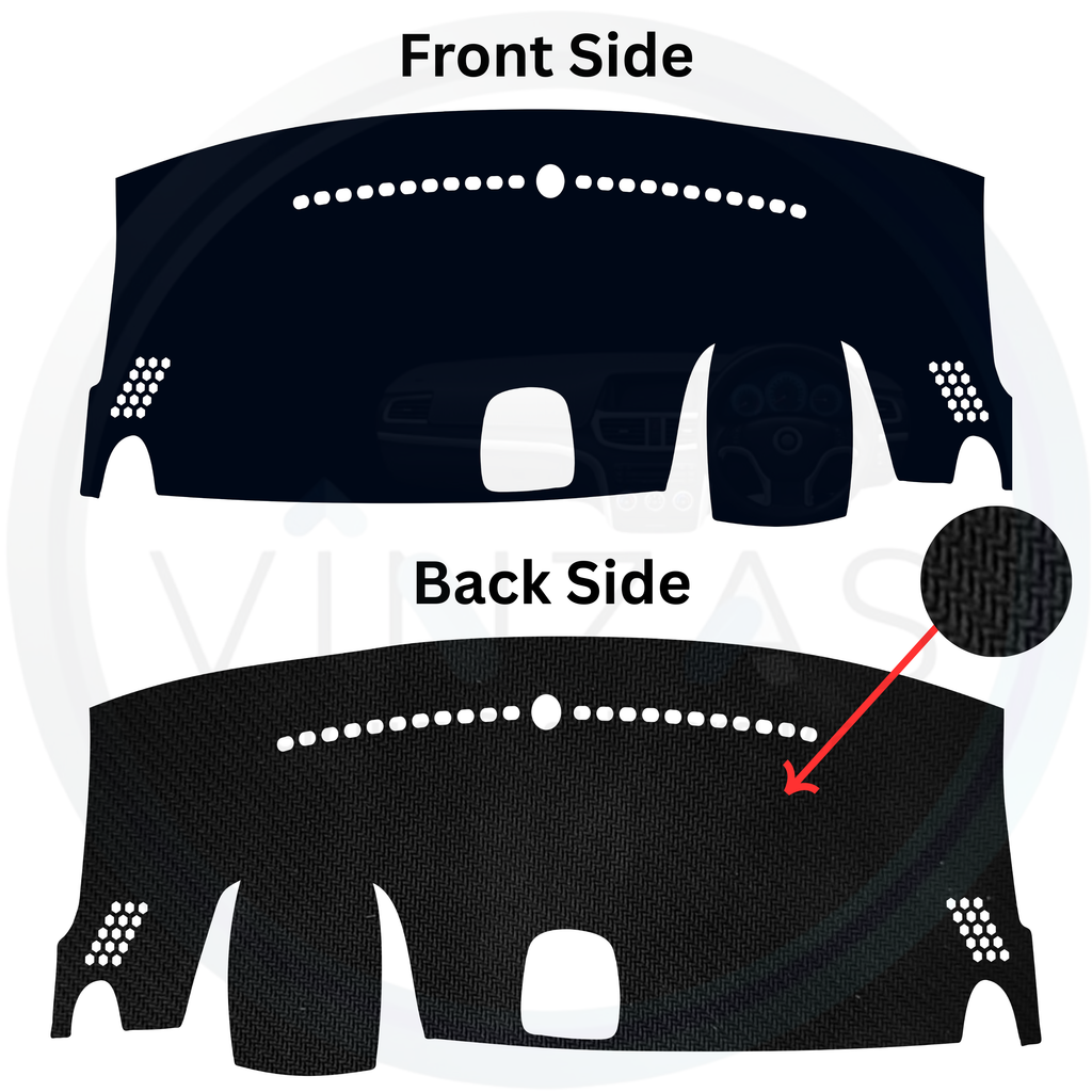 Black custom car dashboard cover
