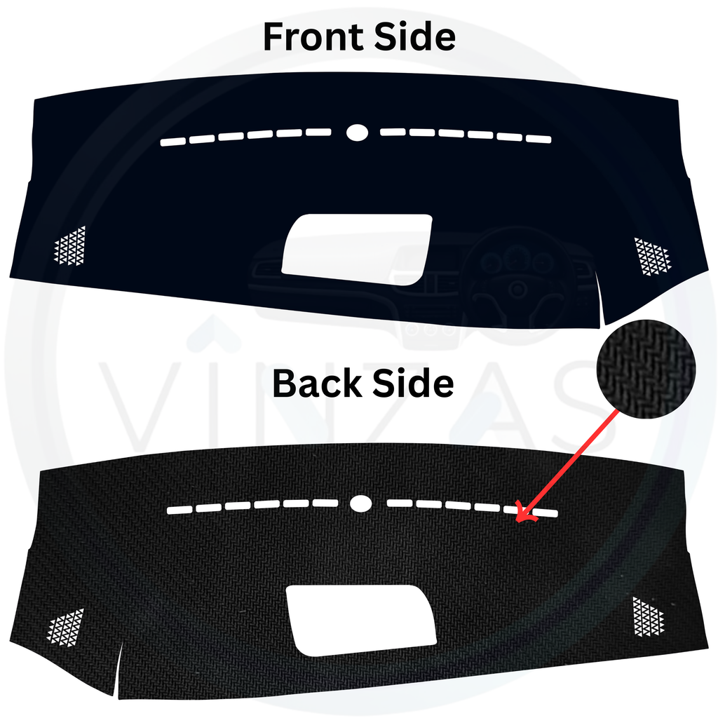 Black custom car dashboard cover
