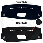 Black custom car dashboard cover
