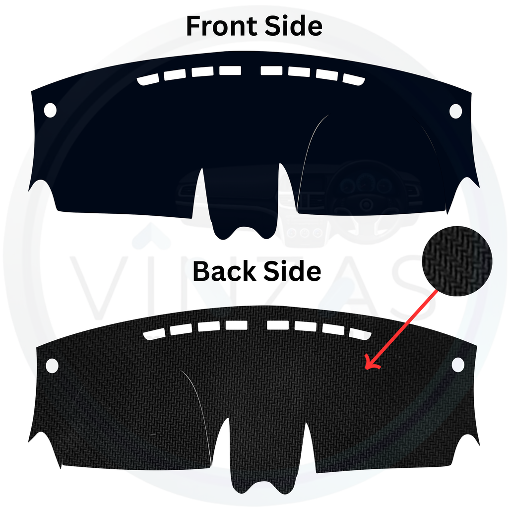 Black custom car dashboard cover
