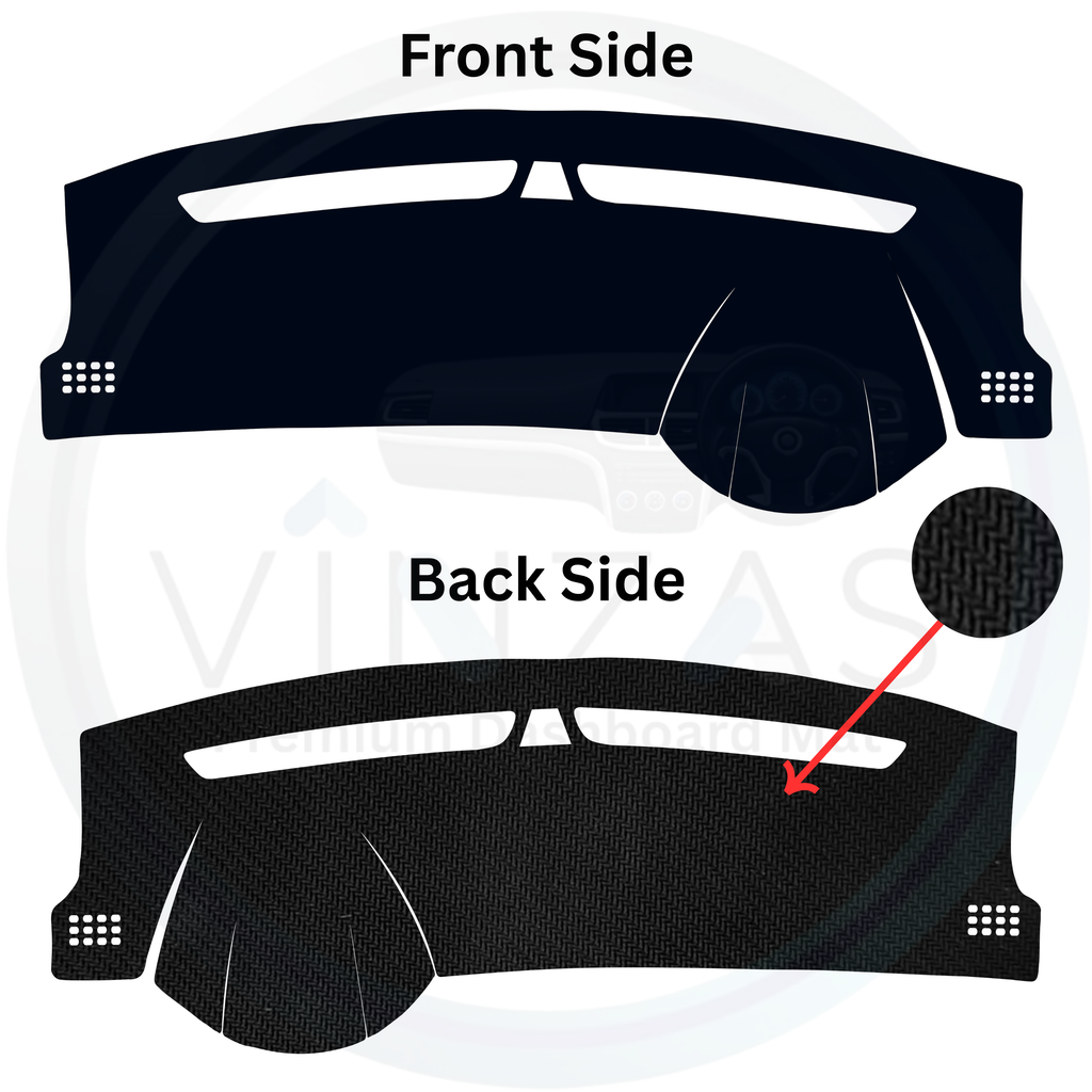 Black custom car dashboard cover
