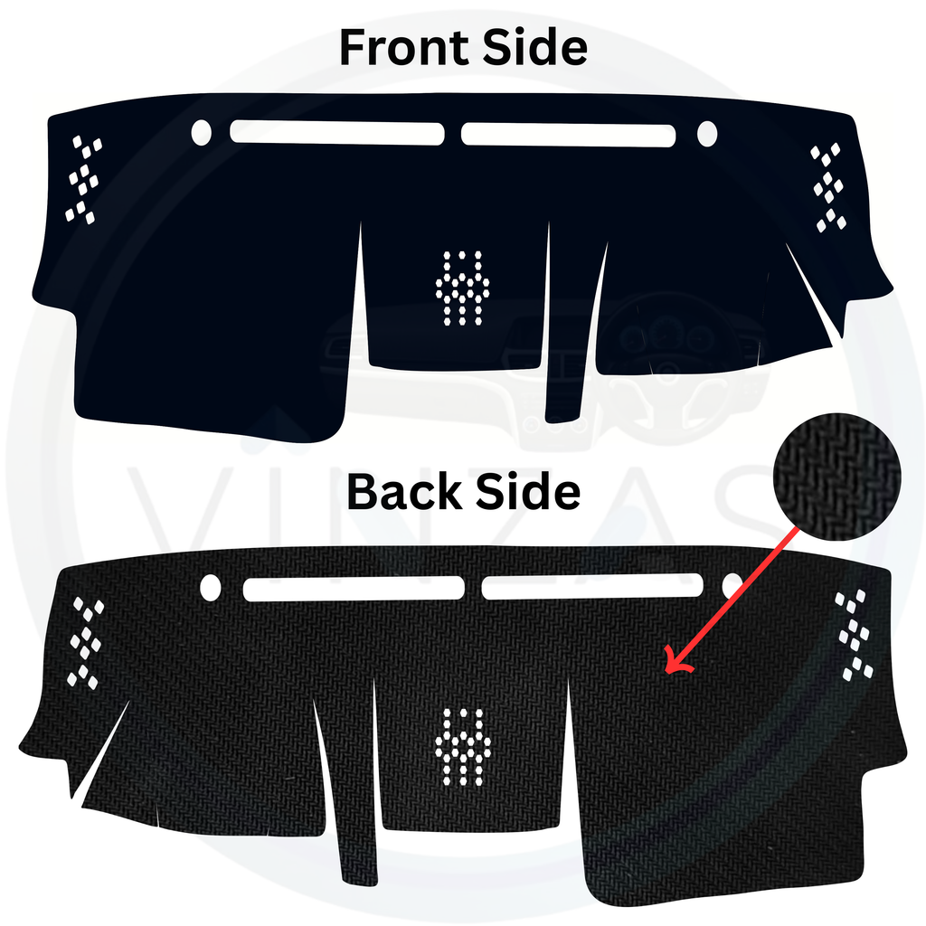 Black custom car dashboard cover

