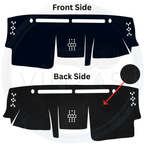 Black custom car dashboard cover
