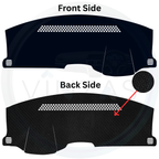 Black custom car dashboard cover

