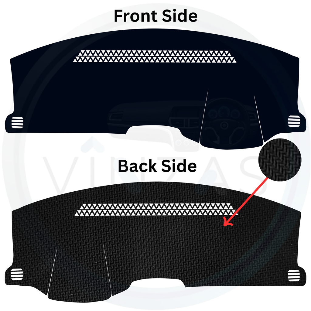 Black custom car dashboard cover
