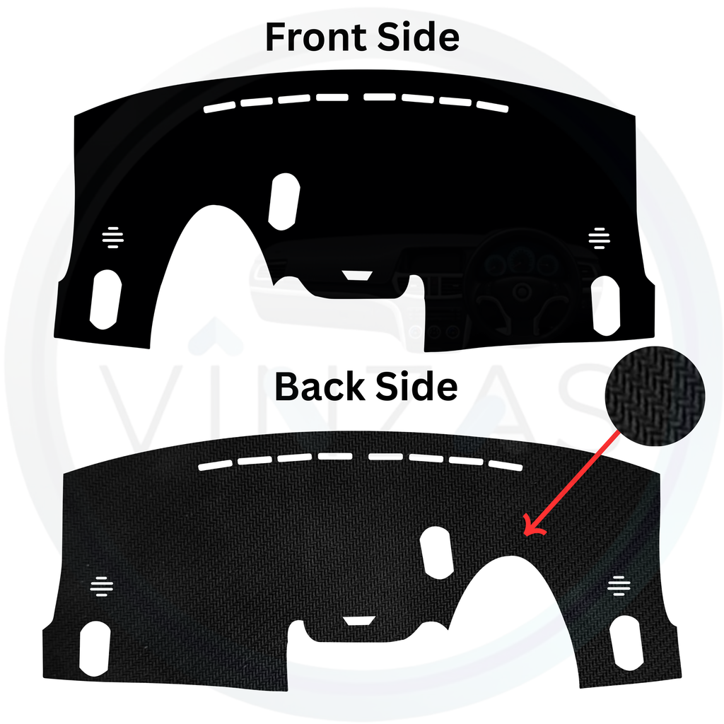 Black custom car dashboard cover
