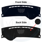Black custom car dashboard cover
