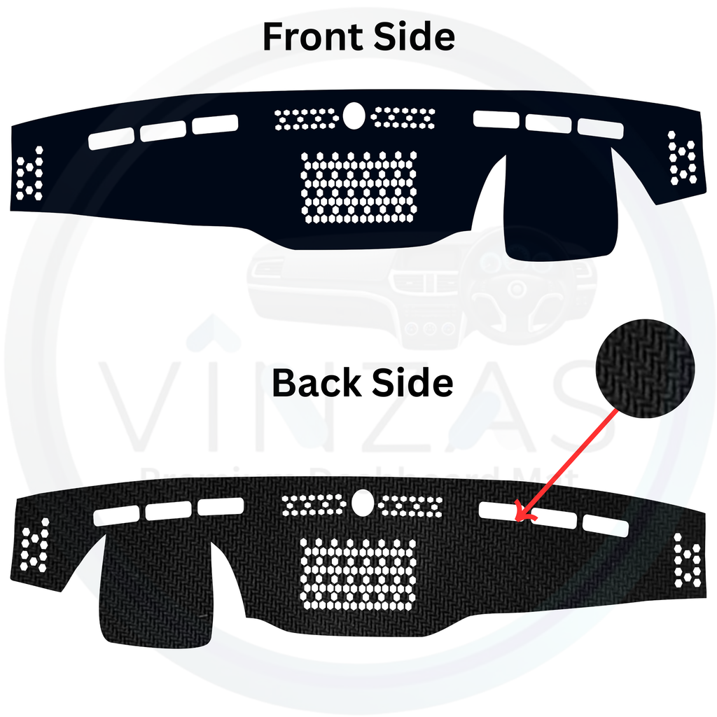 Black custom car dashboard cover

