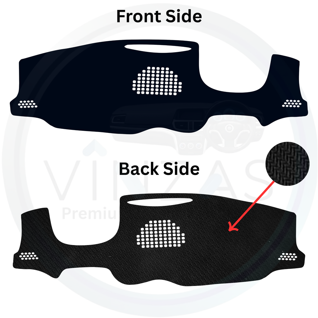 Black custom car dashboard cover
