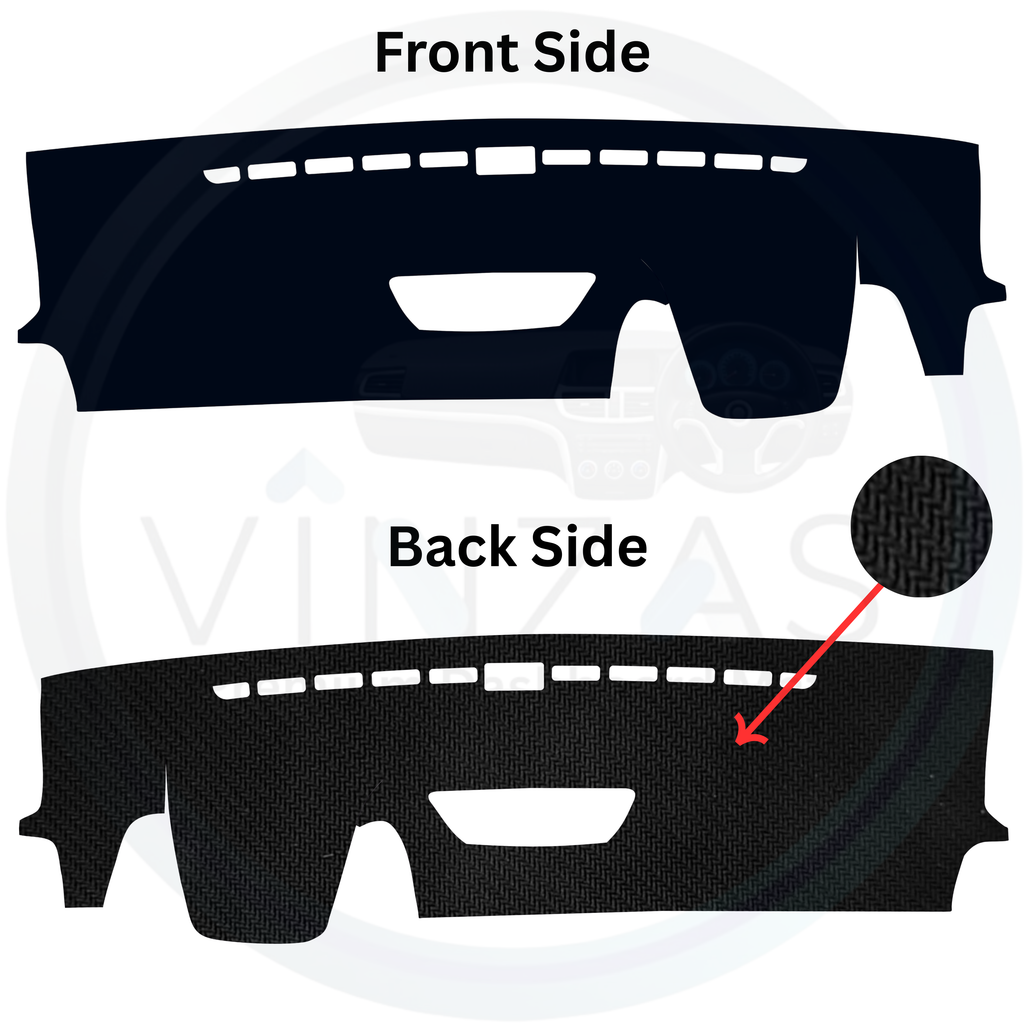 Black custom car dashboard cover
