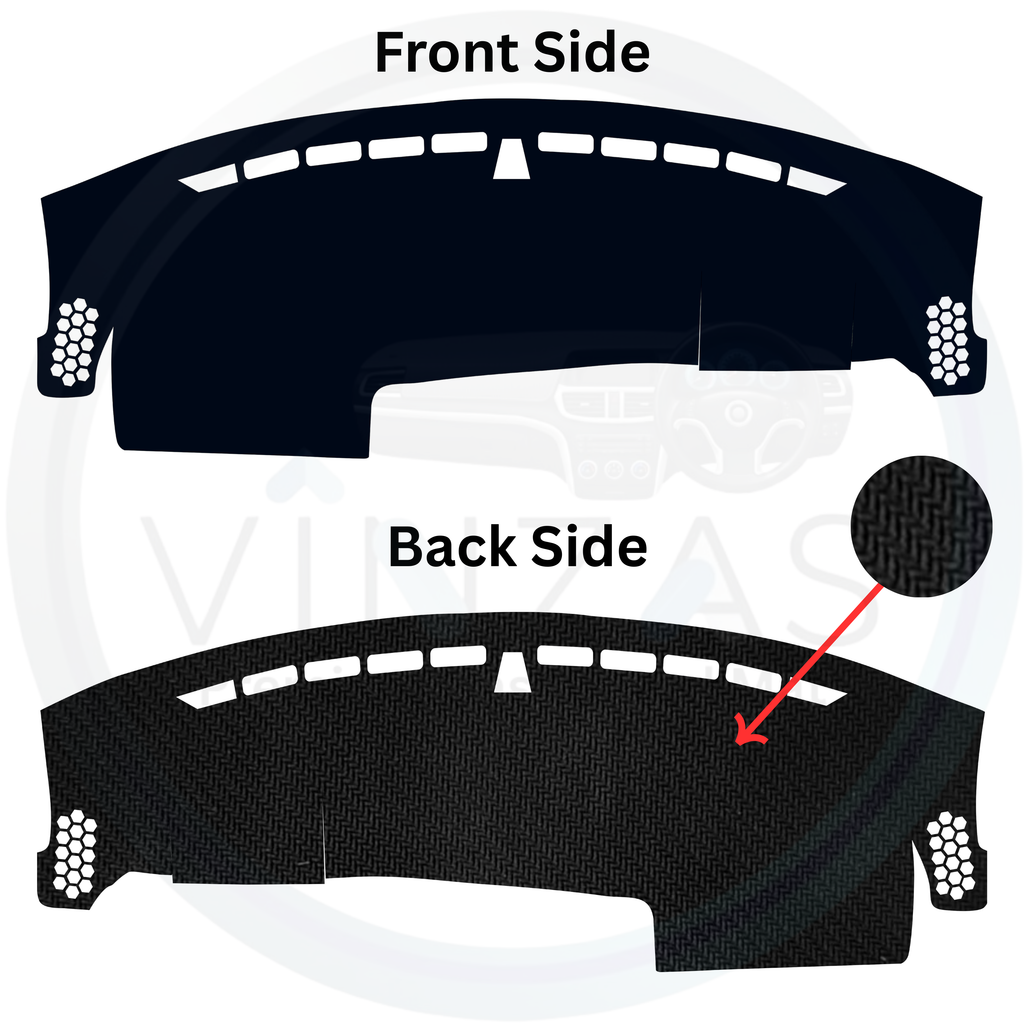 Black custom car dashboard cover
