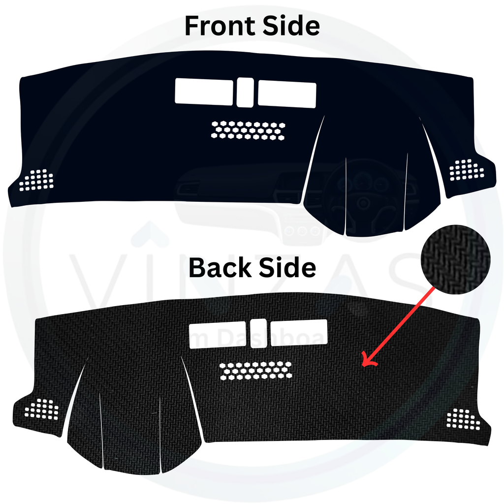 Black custom car dashboard cover
