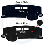 Black custom car dashboard cover

