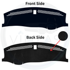 Black custom car dashboard cover
