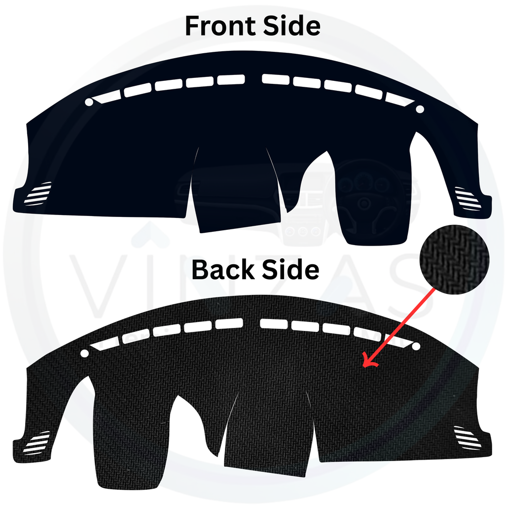 Black custom car dashboard cover
