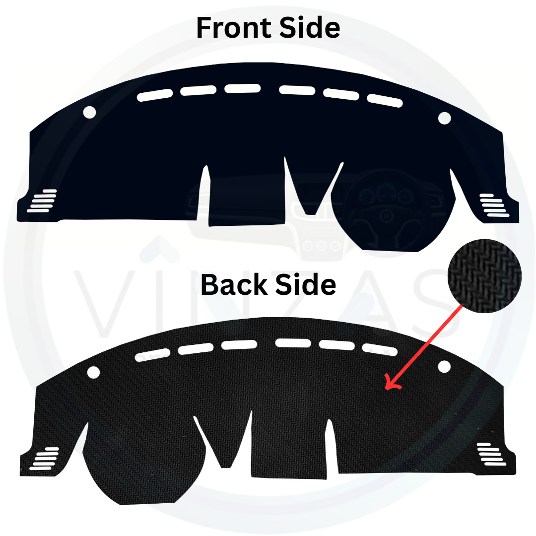 Black custom car dashboard cover
