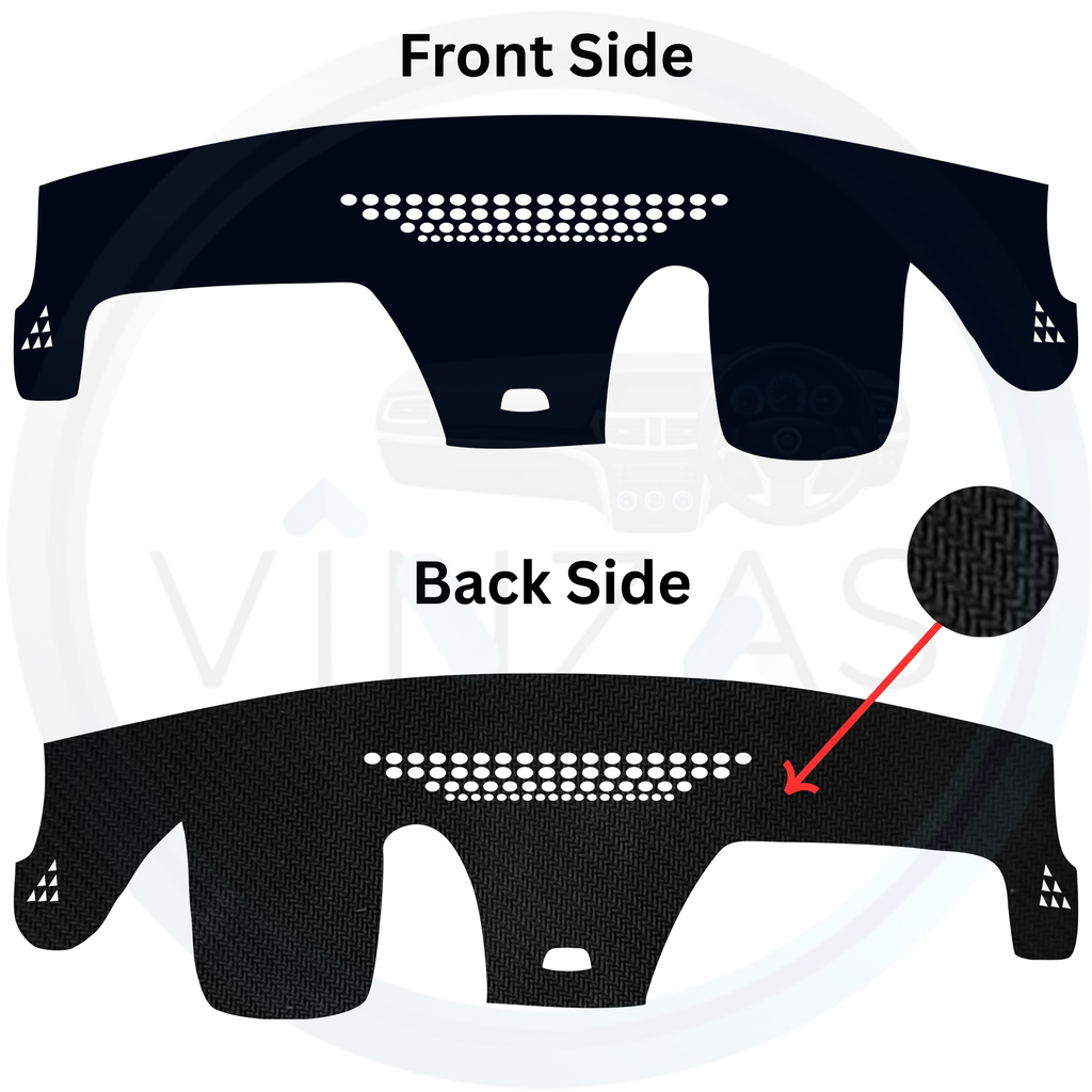 Black custom car dashboard cover
