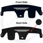 Black custom car dashboard cover
