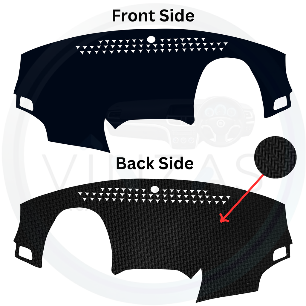 Black custom car dashboard cover