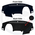 Black custom car dashboard cover